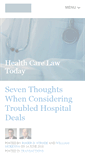 Mobile Screenshot of healthcarelawtoday.com